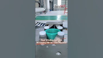 Reel Winding and Film Wrapping All-in-One Machine  #cable #machine #factory #fypシ゚viral #wire