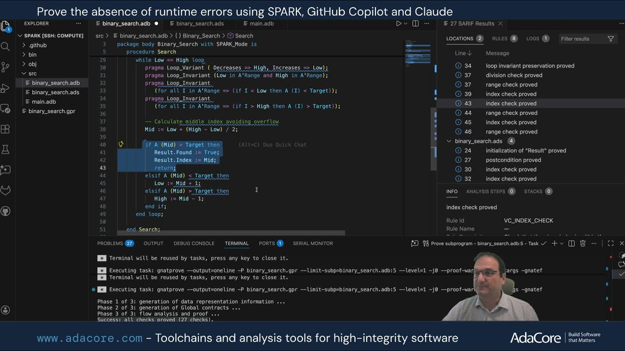 Как доказать корректность кода, сгенерированного ИИ, с помощью формальных методов.