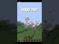 2000 TNT Explosion Test Minecraft #shorts #minecraft