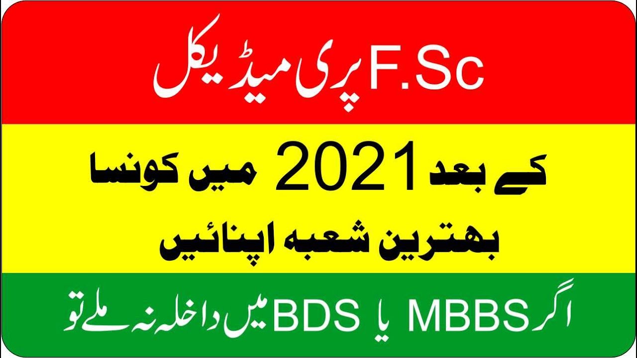 What To Do After FSc Pre Medical In 2021 Top 11 Fields For FSc Pre