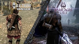 Skyrim Vanilla vs Skyrim Dark Ages Modlist, PS5/4 - Full Comparison 0.3 | Load Order