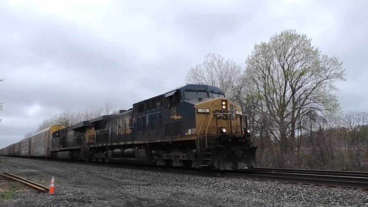 CSX 76 East in Erie, PA 4/16/21 - YouTube