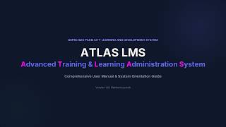 ATLAS LMS Product Presentation