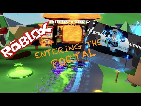 Entering The Infinity Stats Dojo Portal - Ninja Legends - NEW UPDATE - Roblox