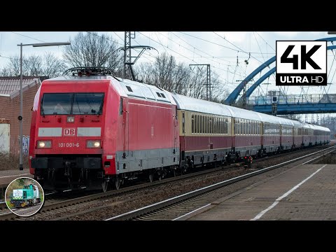 DB MUSEUM 101 WITH RHEINGOLD! DB Museum 101 001 with AKE Rheingold passes through Salzbergen!