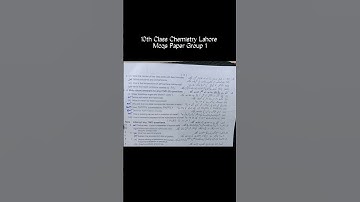 10th Class Chemistry Lahore board Group 1 Paper 2025 class 10 chemistry morning paper