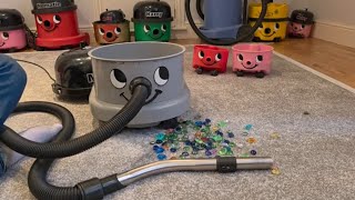EXTREME HOOVERING NUVAC VNR200 gobbles up GLASS marbles GIANT gems! Dropping popping VACUUMING ASMR