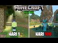 100 Hari di Minecraft Bedrock RTX