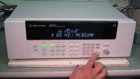 Agilent 34980A/34922A Multifunction switch measurement unit / 70-channel armature multiplexe　動作確認