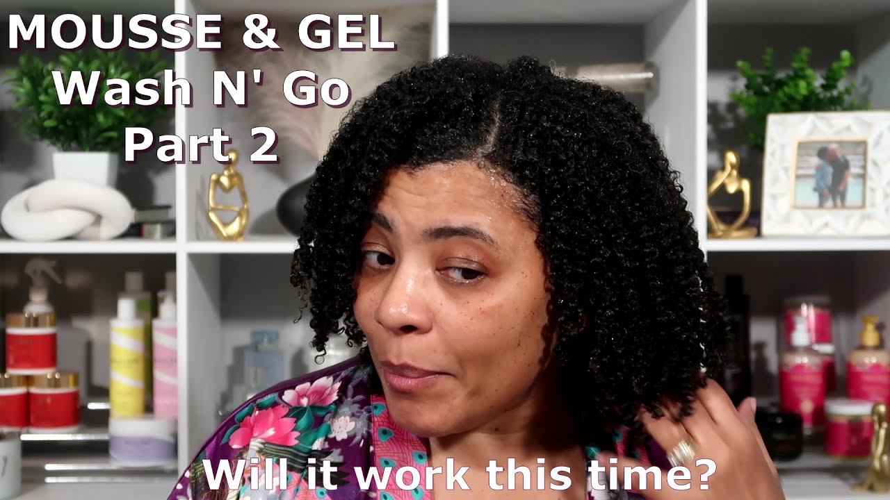 VLOGMAS Day 20 MOUSSE & GEL REVISIT + Moisturizing a Dry Wash N' Go