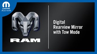 Digital Rearview Mirror with Tow Mode | How To | 2026 Ram Trucks