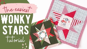 Easy Wonky Star Quilt Block Tutorial