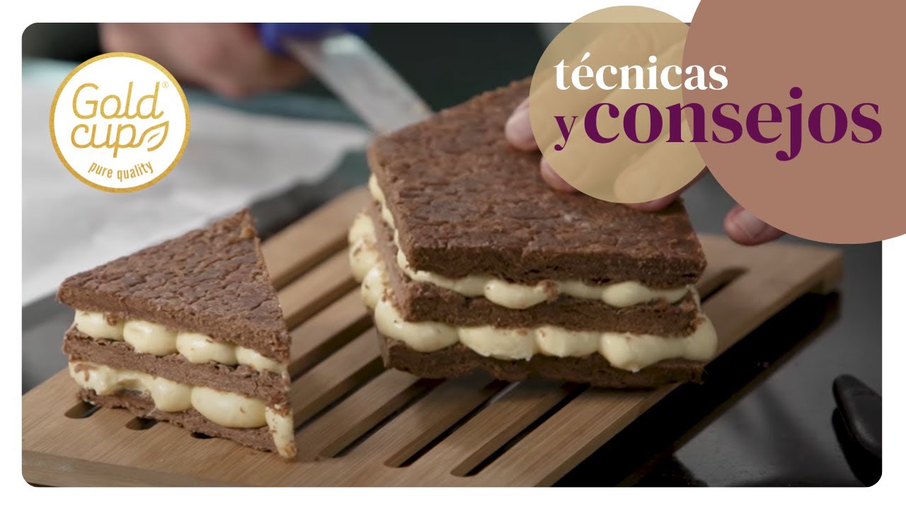 Técnica Milhojas de Cacao con Gold Cup | Vandemoortele Artesanos