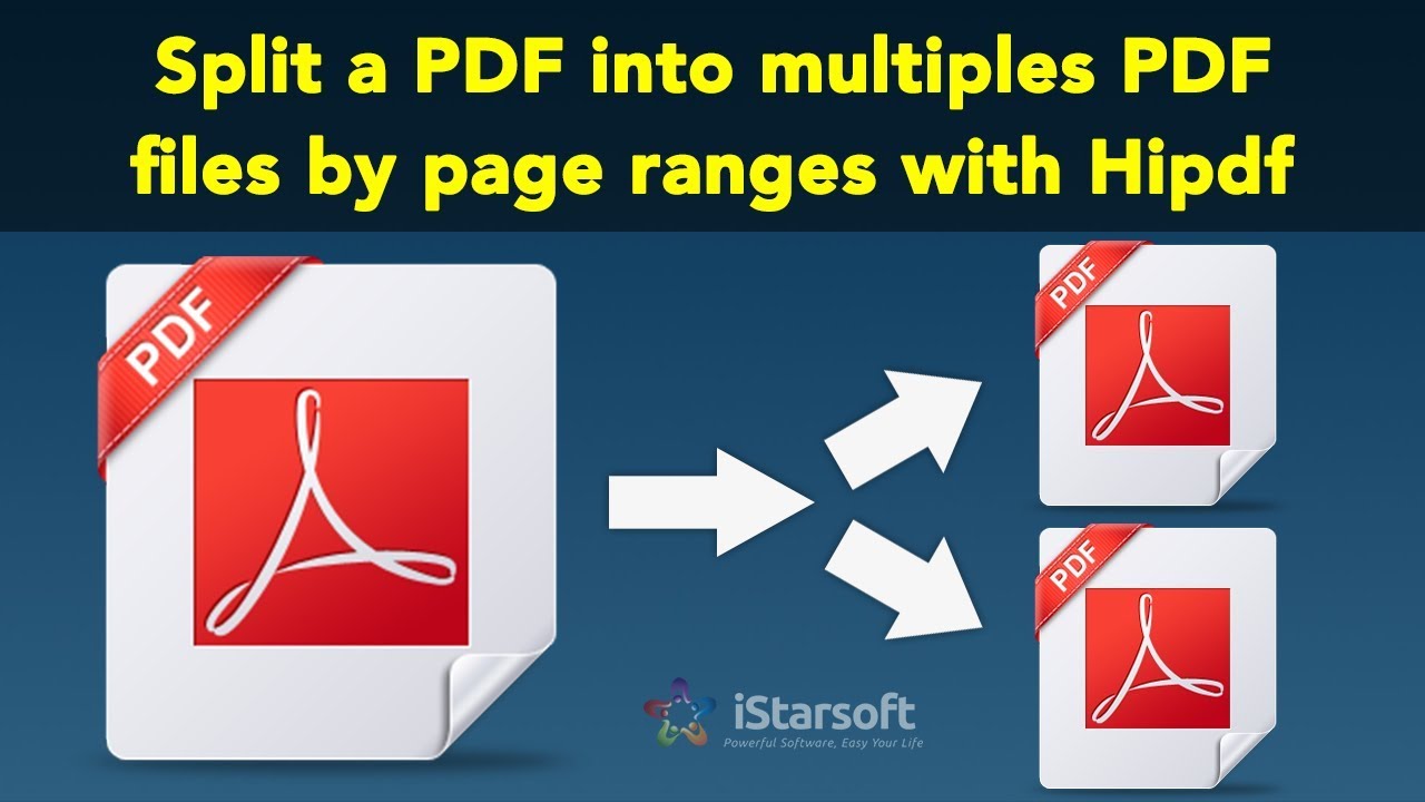Split A PDF Into Multiples PDF Files By Page Ranges With Hipdf YouTube