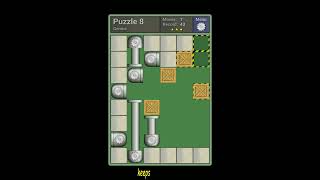 Pushing Machine (Genius) Level Puzzle 8 - Perfect Solution