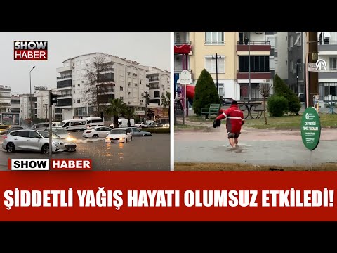 Antalya'da yoğun yağış ve selden dolayı okullar tatil edildi!