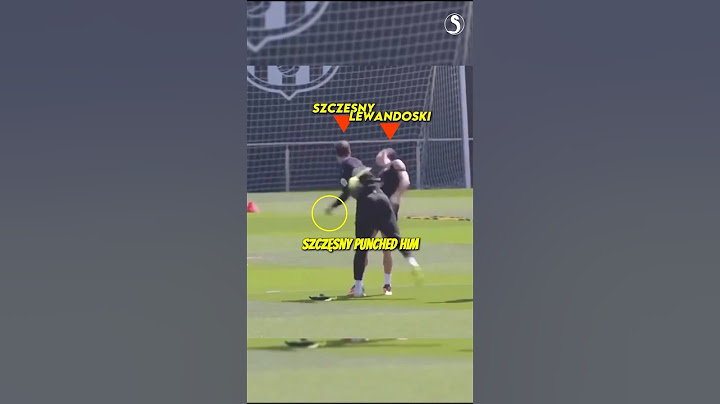 Szczesny knock out Lewandoski in training ground 🥊😱