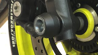#58 WOW! LIGHTECH WHEEL AXLE SLIDERS | YAMAHA MT 09