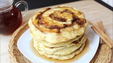 Soft & Fluffy Cinnamon Swirl Pancakes Recipe | The Sweetest Journey