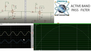 Band pass filter | band pass filter frequency response | band pass filter in proteous