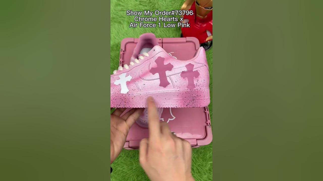Chrome Hearts x Air Force 1 Low Pink#sneaker#sneakers#shoes#sports#trending#viral #unboxing#foryou