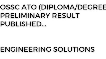 ossc ATO (Diploma/Degree) preliminary result published... congratulations to all