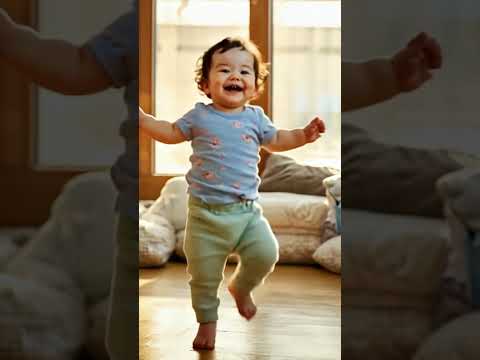acute baby Dancing to Lady Gaga music  레이디 가가의 음악에 맞춰 춤추는 아기