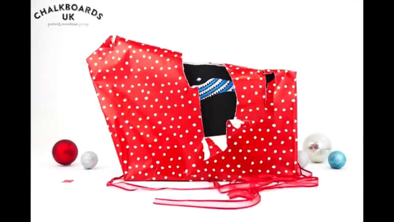 Unwrapping a Whale Chalkboard - ChalkboardsUK