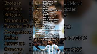Leo Messi biography