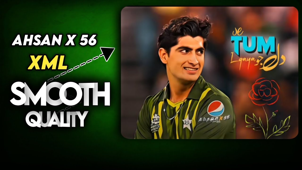 Alight motion🔥Premium XML File Like Ahsan x 56 || HDR CC Cricket Vedio Editing