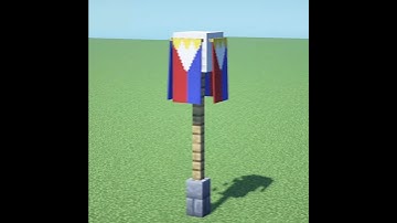 Philippines Flag Banner In Minecraft. #minecraft #minecraftraj #shorts