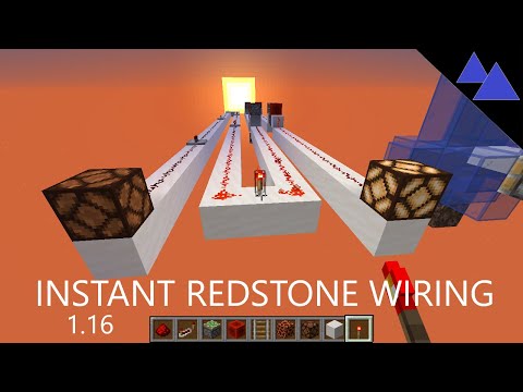 Instant Redstone Wiring - Minecraft 1.16