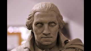 George Washington Statue  Foundry Pour, Washington Crossing National Cemetery
