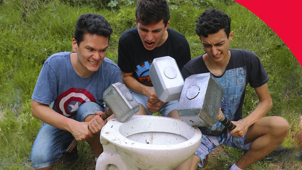 THOR HAMMER VS TOILET BOWL YouTube