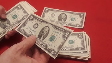 $200 currency search of $2 dollar bills for star notes, fancy serial numbers, & errors! Plus tips!