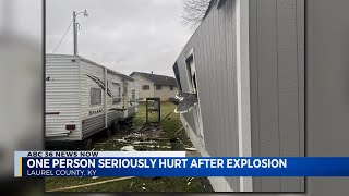 Laurel County explosion leaves one woman injured