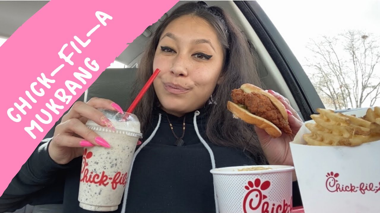 Chick-Fil-A Mukbang / Carbang - Weird Day in The Life of a Jessica