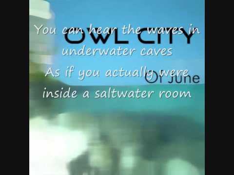 Owl City The Saltwater Room Lyrics