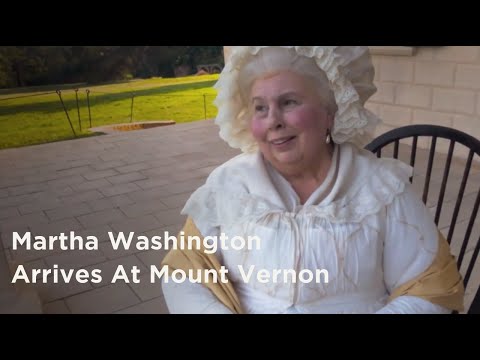 Martha Washington’s 1759 Arrival At Mount Vernon