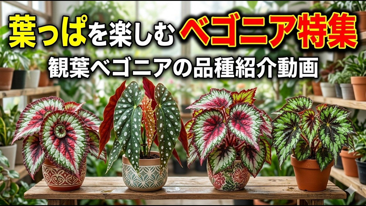 Houseplants] A special feature on begonias, which are great for