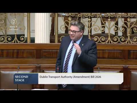 Paul McAuliffe TD contribution on the Dublin Transport Authority (Amendment) Bill - May 2026