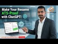 How to Make Your Resume ATS-Proof Using ChatGPT (Step-by-Step Tutorial)