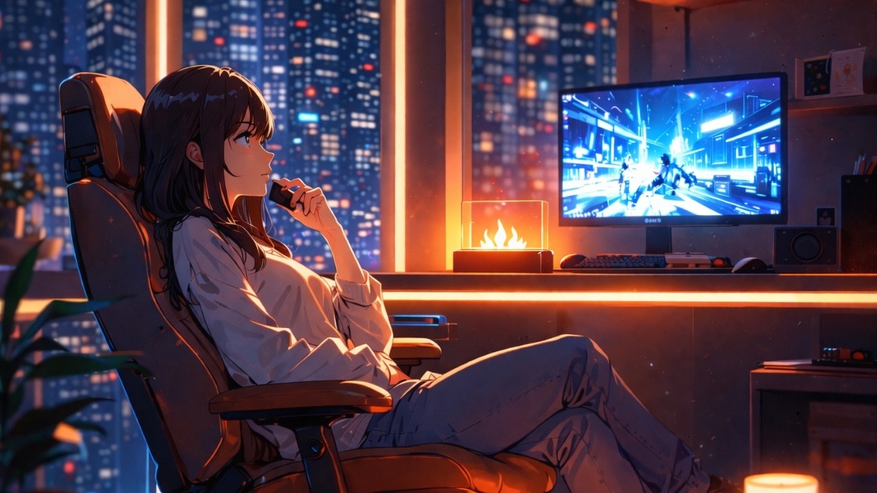 Lo Fi Chill Night 🌙 No Vocals • Relax • Study • Sleep