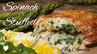 Cream Cheese Spinach Stuffed Chicken!!!! Cream Cheese Spinach Stuffed Chicken!!!!