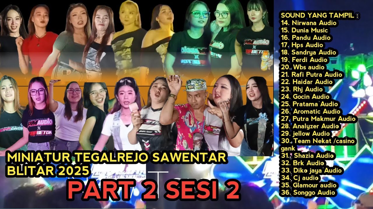 Part 2 sesi 2 MINIATUR TEGALREJO SAWENTAR BLITAR 2026 #brtaudio #sawentar