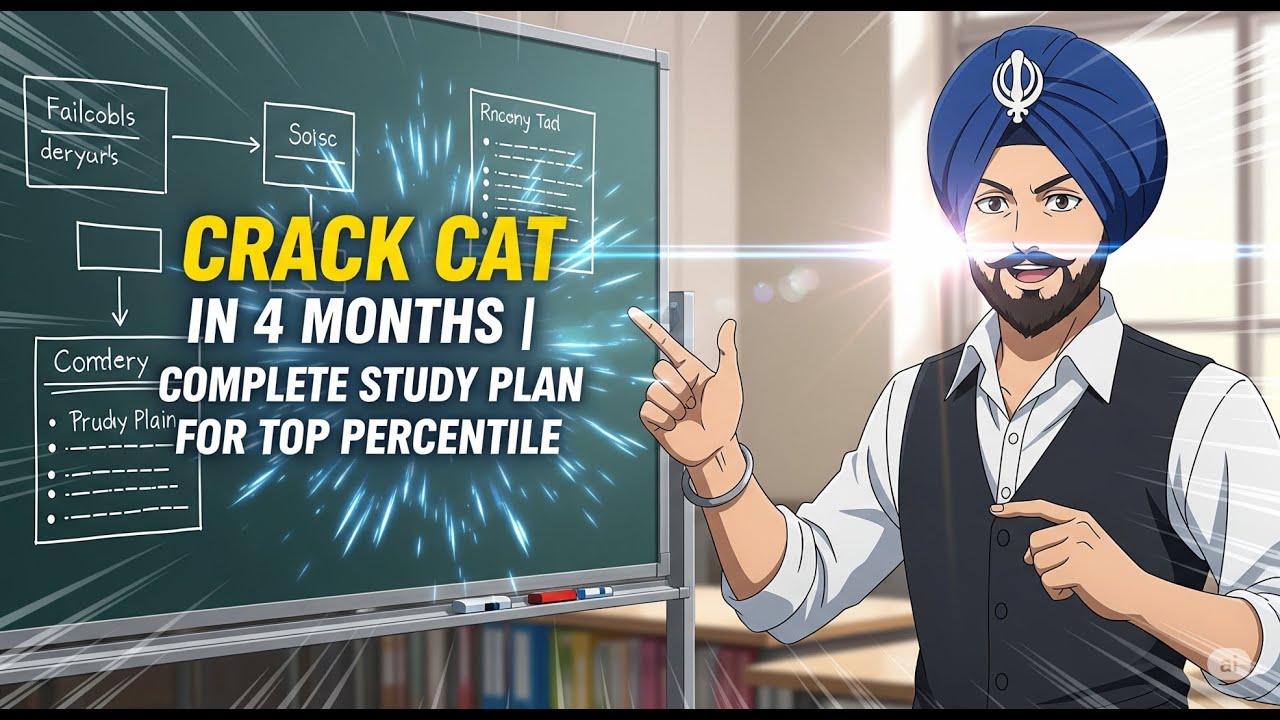 Crack CAT in 4 Months | Complete Study Plan for Top Percentile - YouTube