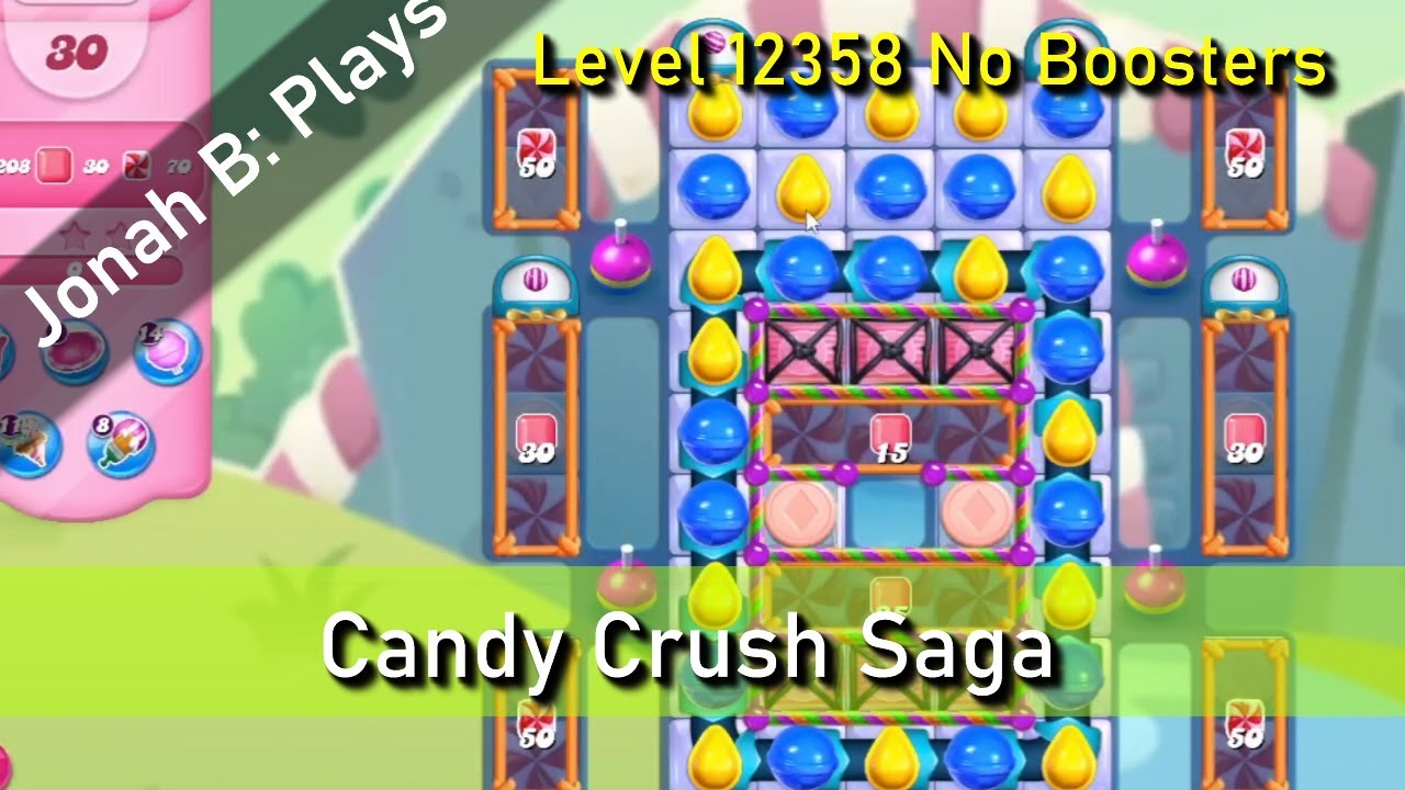Candy Crush Saga Level 12358 No Boosters - YouTube