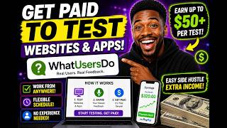 Information “Get Paid $50 Testing Apps From Home (WhatUsersDo Guide)”#usabilitytesting #sidehustle #workfromhome Guide