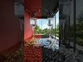THIS DOUBLE FLOOR IS AWESOME! 😱 Red Rose vs Black Rose Luxury Epoxy Floor 🌹 #shorts #epoxy