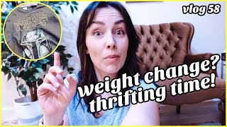 Gaining Weight and a Thrift Haul | vlog